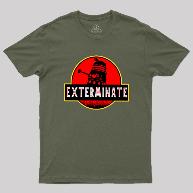 Darlek Exterminate Jurassic Park Dr Who Geek T-Shirt