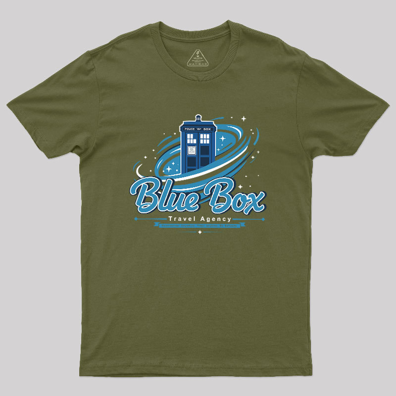 Blue Box Travel Agency Geek T-Shirt