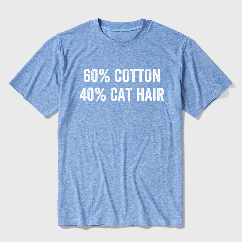 60 Cotton 40 Cat Hat Ultra Soft Heather Tee