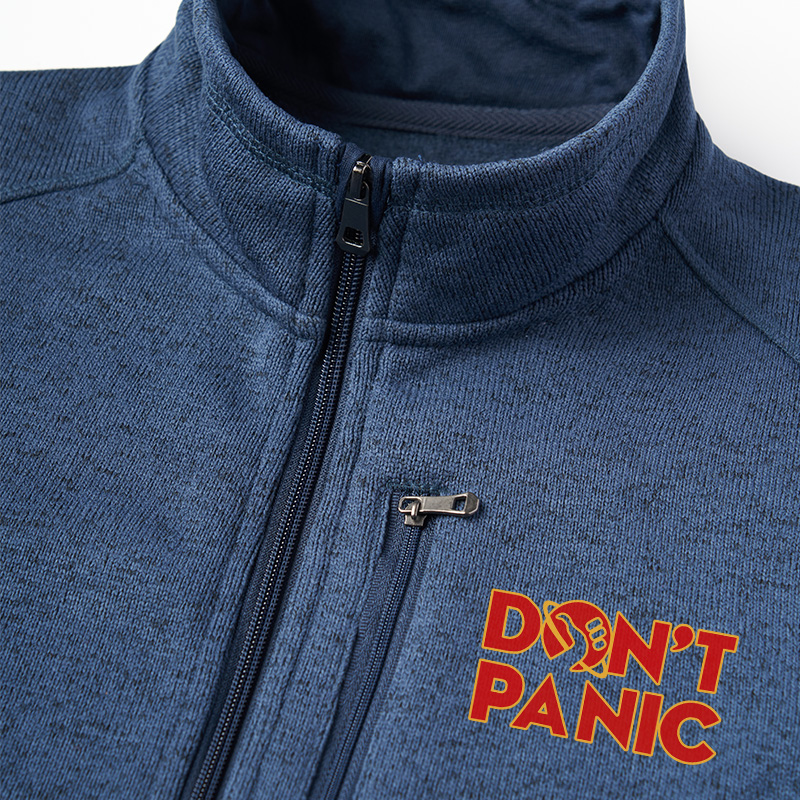 Don't Panic Geek Sweater Fleece Vest