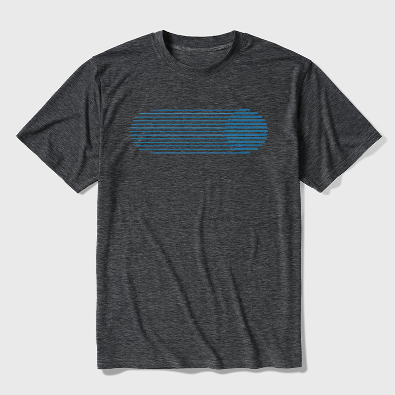 Retro Light Speed Streak Ultra Soft Heather Tees