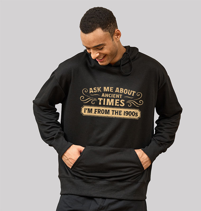Ask Me About Ancient Times Geek Hoodie