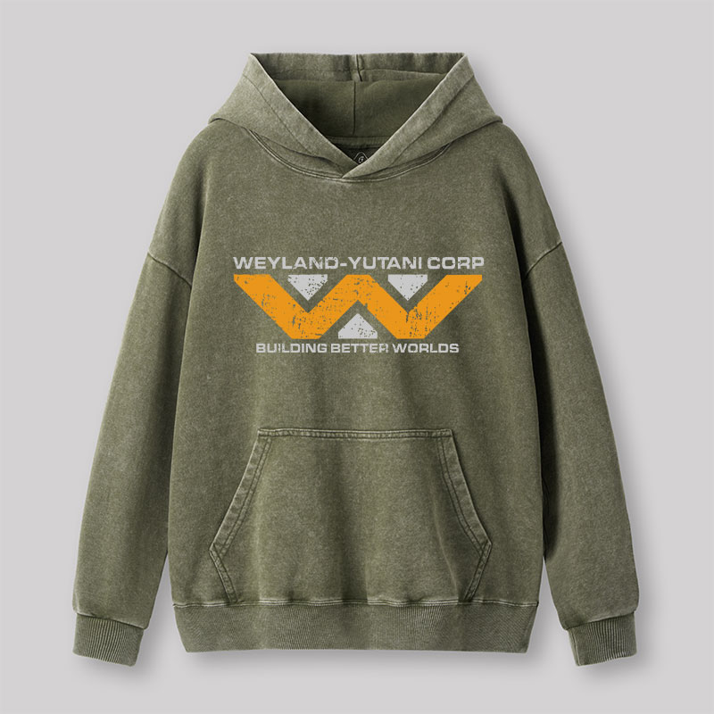 Weyland yutani Corp Washed Hoodie
