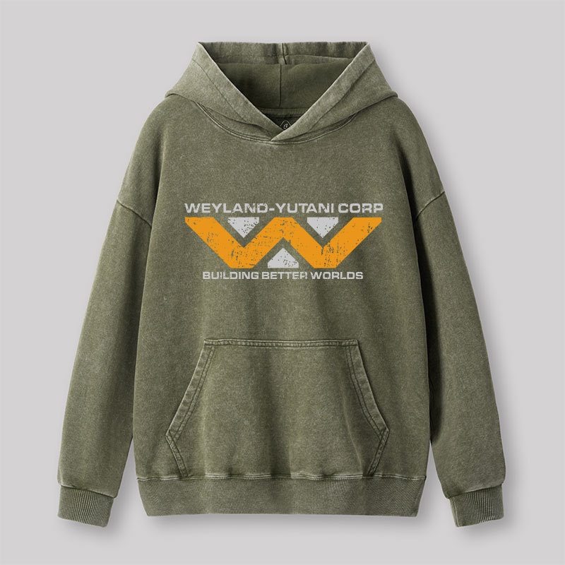 Weyland yutani Corp Washed Hoodie