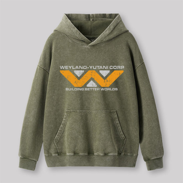 Weyland yutani Corp Washed Hoodie