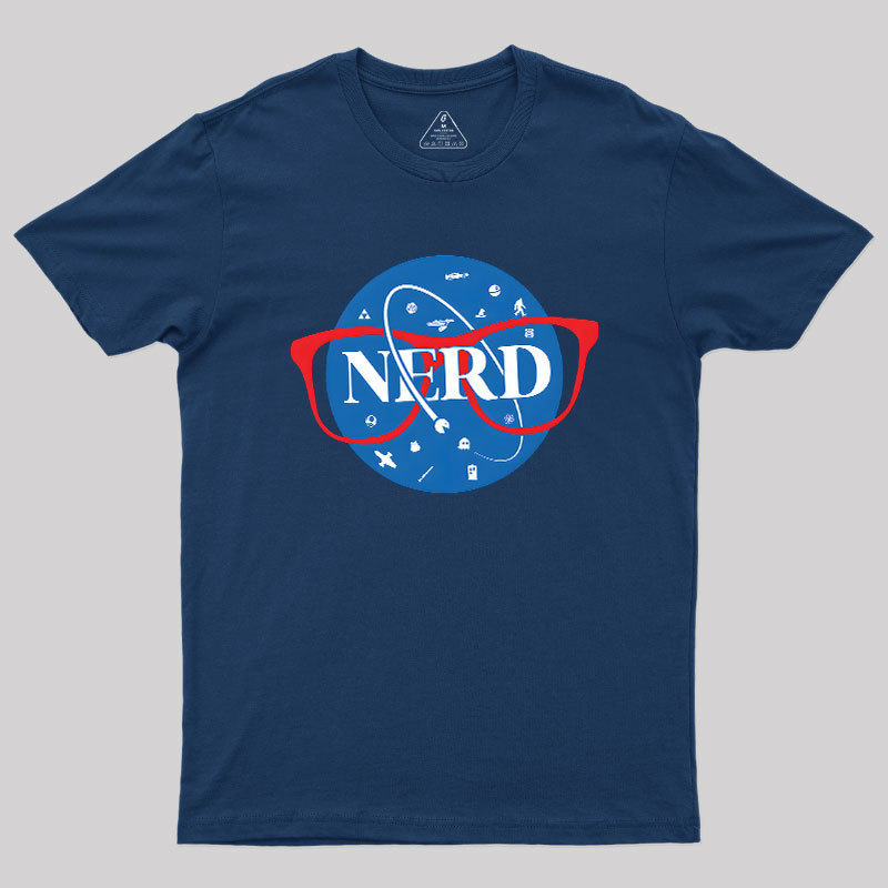 Nerdy Space Patch Geek T-Shirt