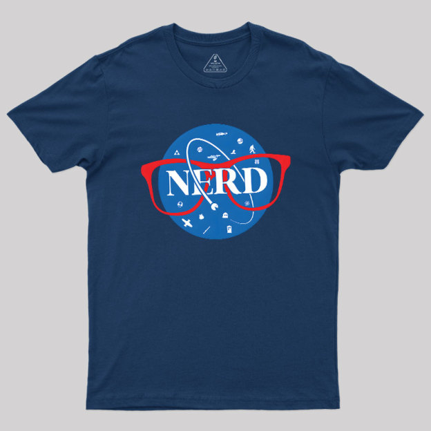 Nerdy Space Patch Geek T-Shirt