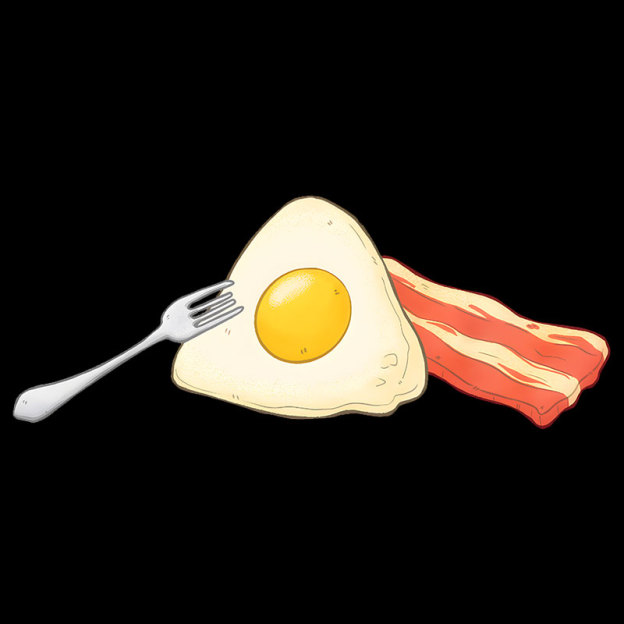 Dark Side of Breakfast Geek T-Shirt