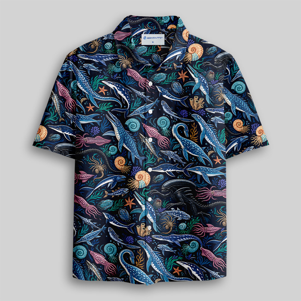 Geeksoutfit Off-World Relic Button Up Pocket Shirt for Sale