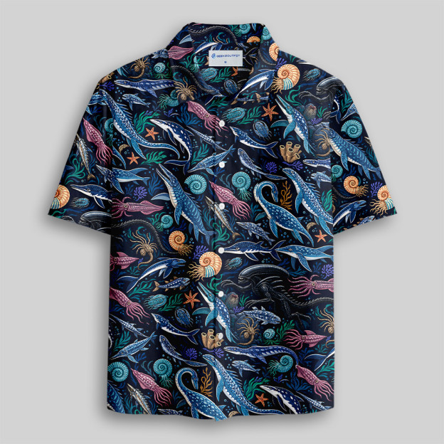 Primordial Abyss Button Up Pocket Shirt
