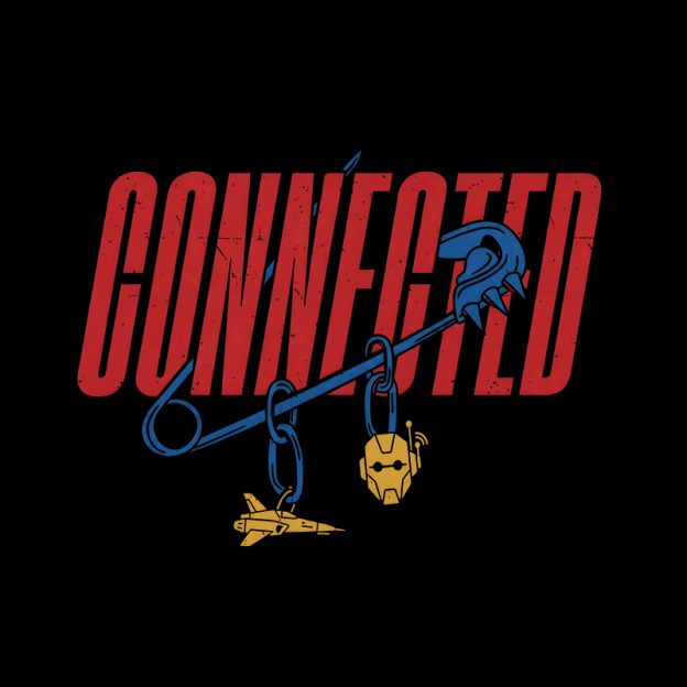 Connected Retro Space Geek T-Shirt