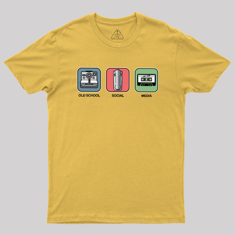 Old School Social Media Geek T-Shirt