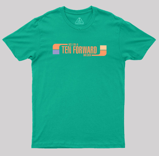Ten Forward Bar Crew NCC 1701-D Geek T-Shirt
