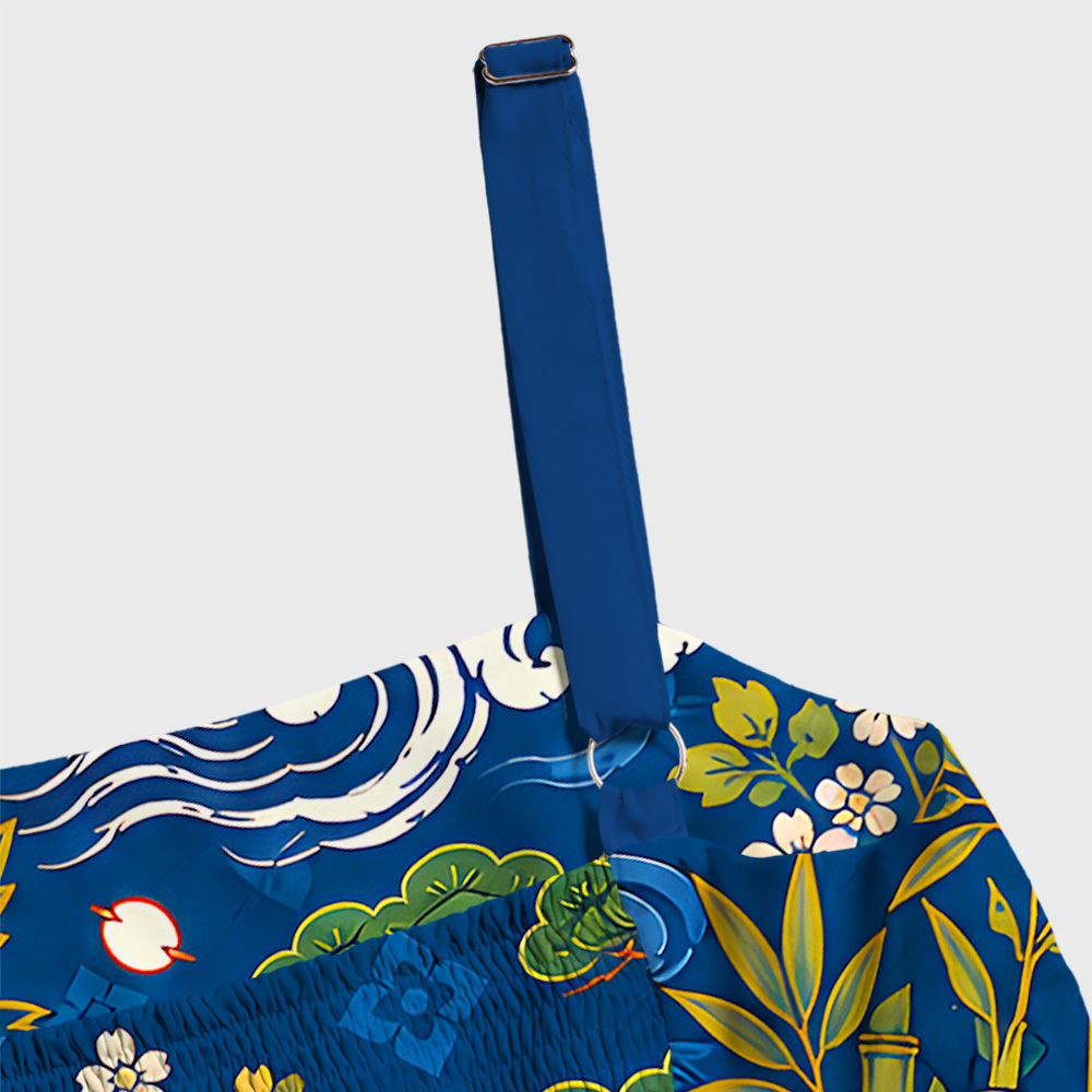Ukiyo Dragon & Dice Geek Tiered Cami Maxi Dress