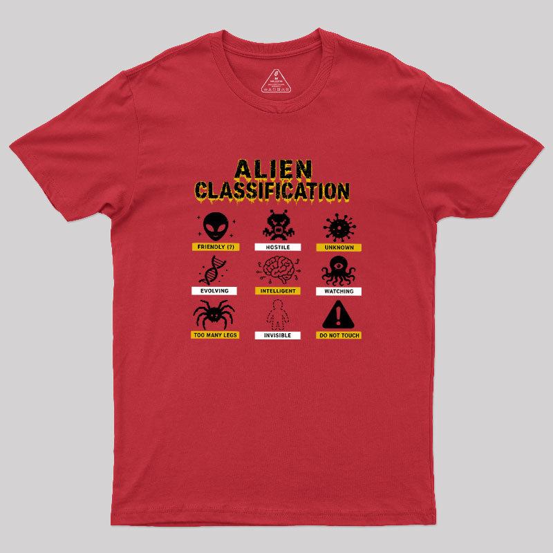 Alien Classification Geek T-Shirt