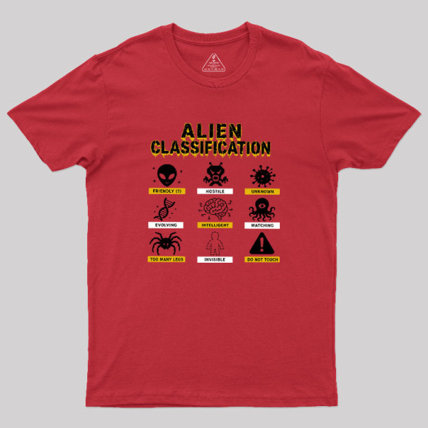Alien Classification Geek T-Shirt