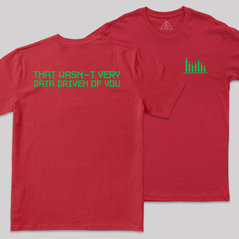 In Data We Trust Front and Back Printing Geek T-Shirt