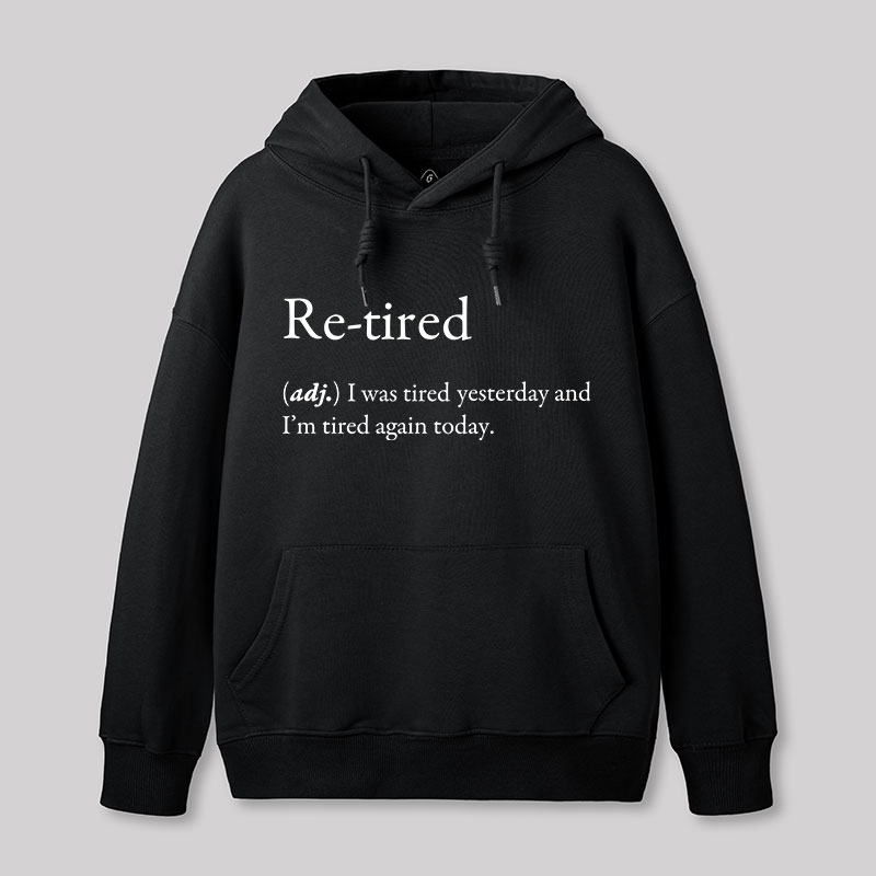 Retired Definition Nerd Geek Hoodie