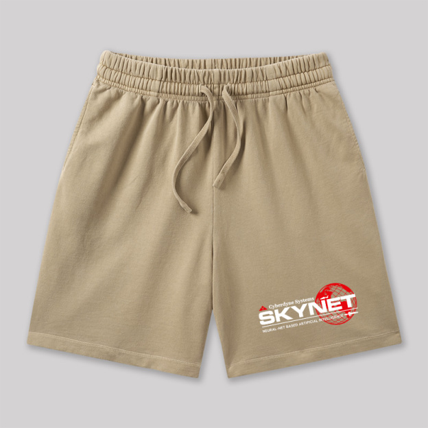 Cyberdyne Systems Skynet Geeky Washed Shorts