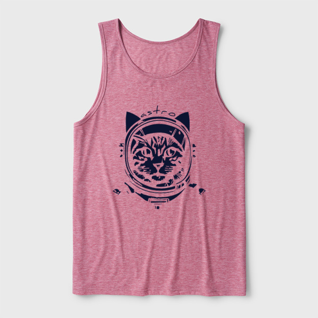 Astro Cat Ultra Soft Heather Tank