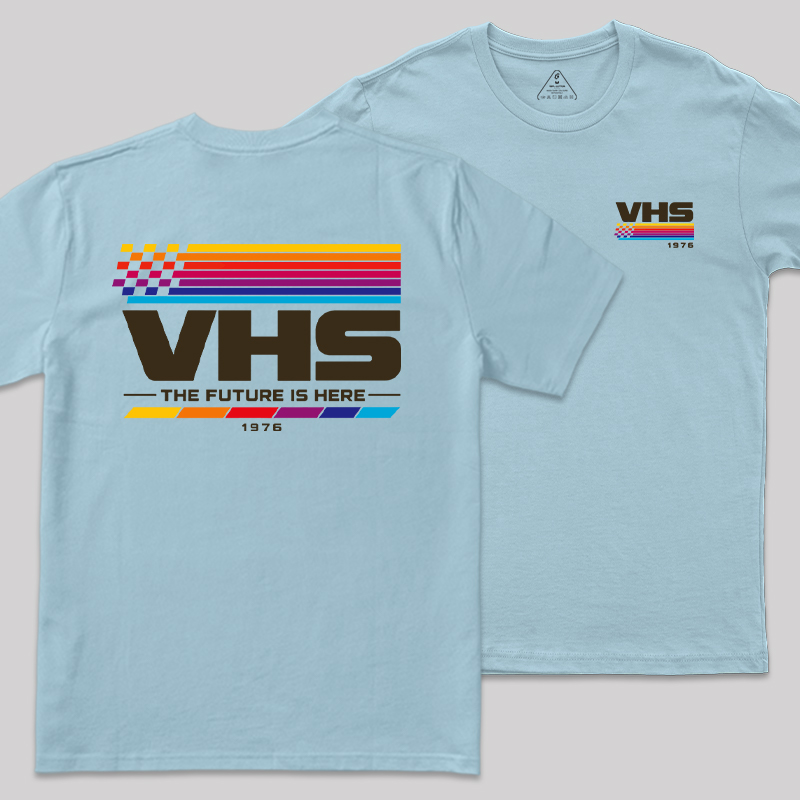 VHS The Future Is Here Front and Back Printed Geek T-Shirt