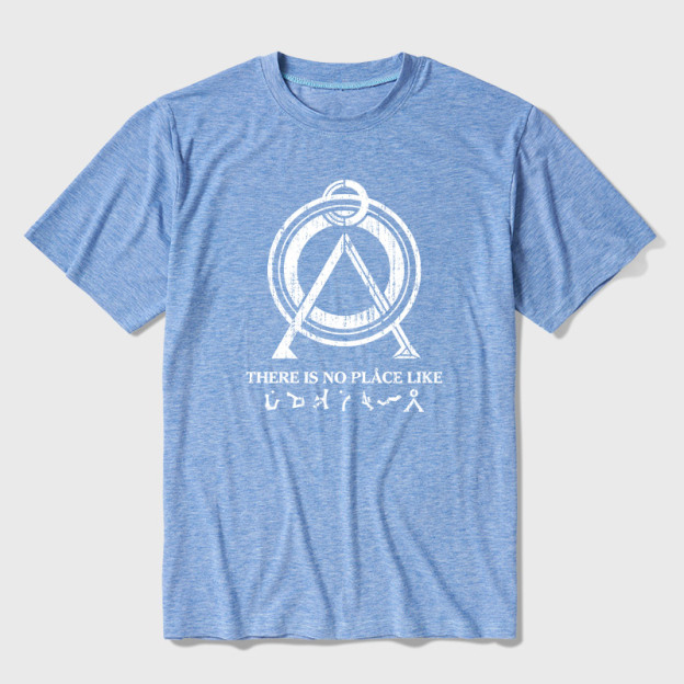 There Is No Place Like Home Vintage Stargate Ultra Soft Heather Tee
