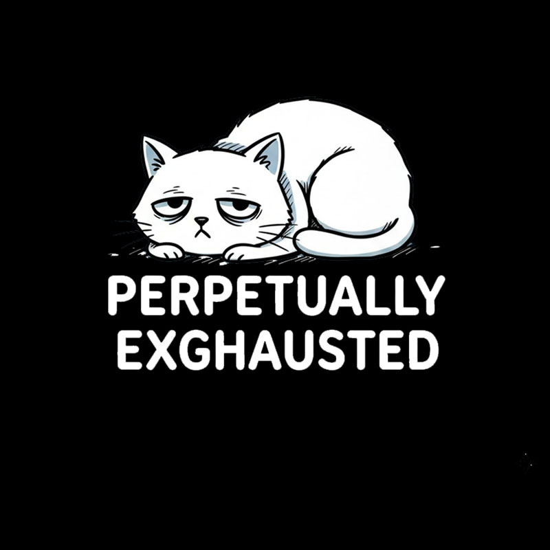 Perpetually Exhausted Geek T-Shirt