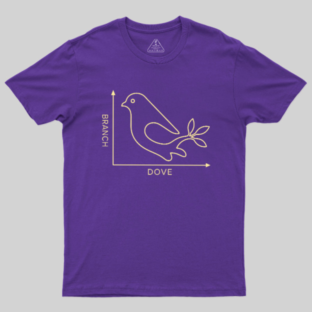 Dove Branch Coordinate Graph Geek T-Shirt
