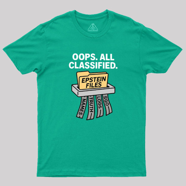 Bold Epstein Files Geek T-Shirt