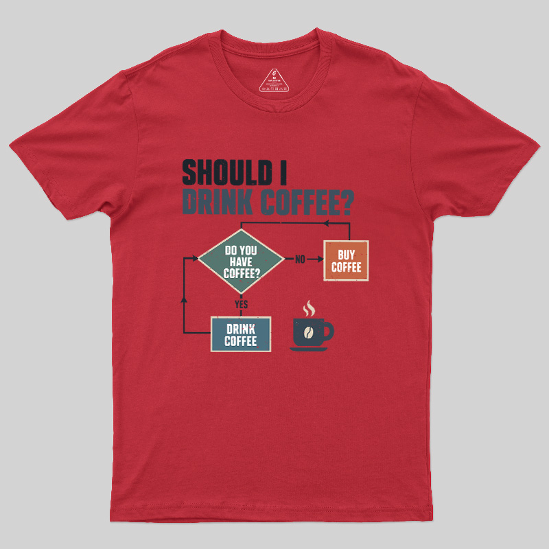 Should I Drink Coffee Geek T-Shirt