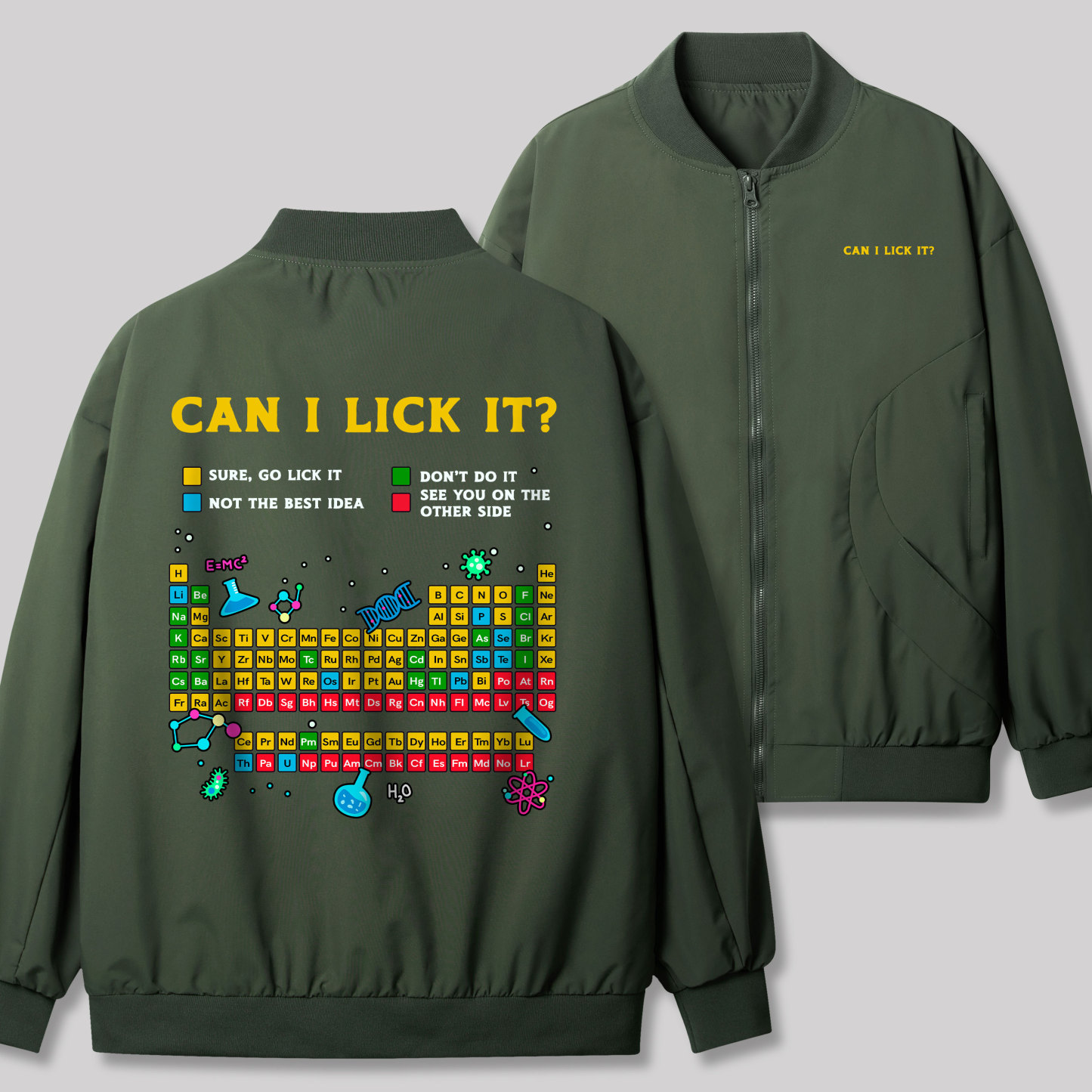 Can I Lick It Geek Classic Bomber Jacket