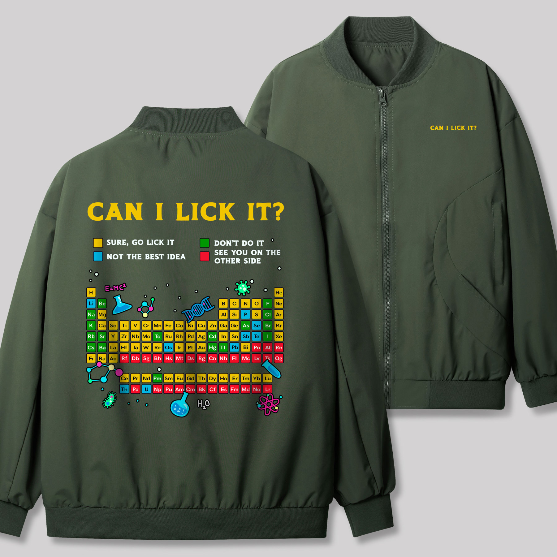 Can I Lick It Geek Classic Bomber Jacket