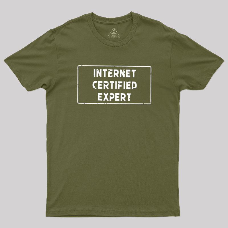 Internet Certified Expert Geek T-Shirt