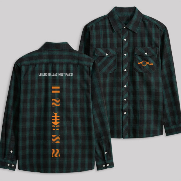 The Fifth Element Plaid Flannel Shirt