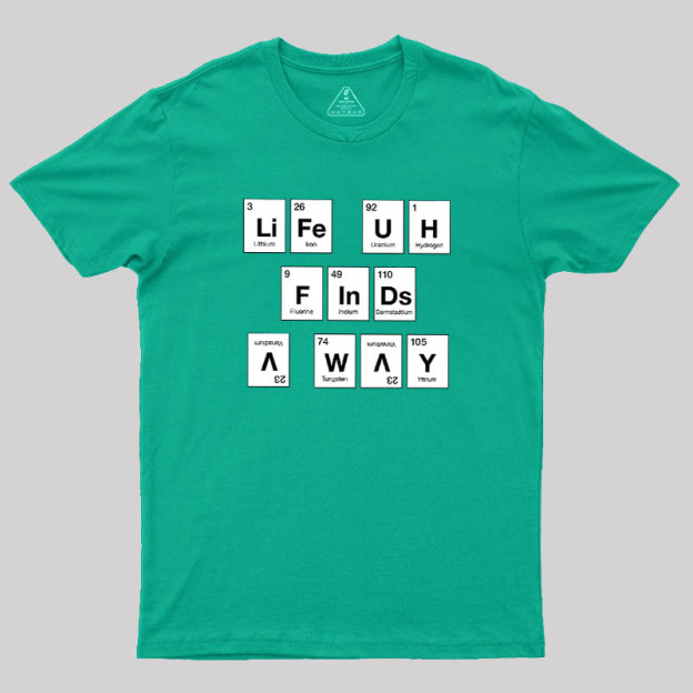 Life Finds a Way, Periodically... Geek T-Shirt