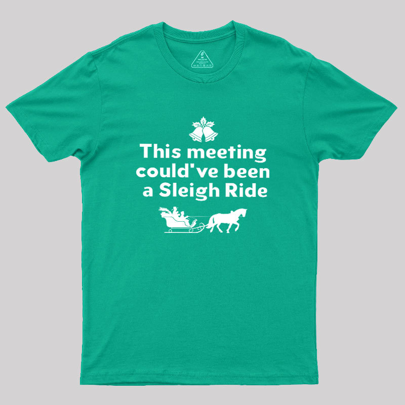 This Meeting Could Have Been A Sleigh Ride Geek T-Shirt