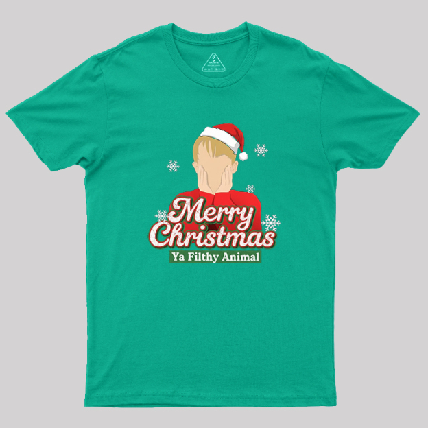 Merry Christmas Ya Filthy Animal Geek T-Shirt