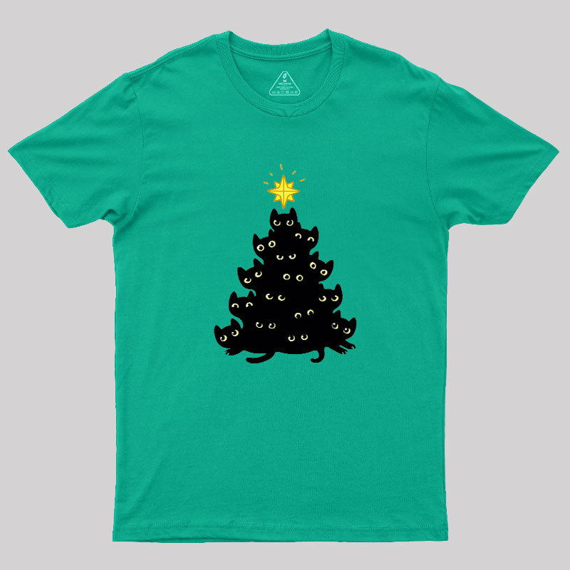 Meowy Christmas Geek T-Shirt