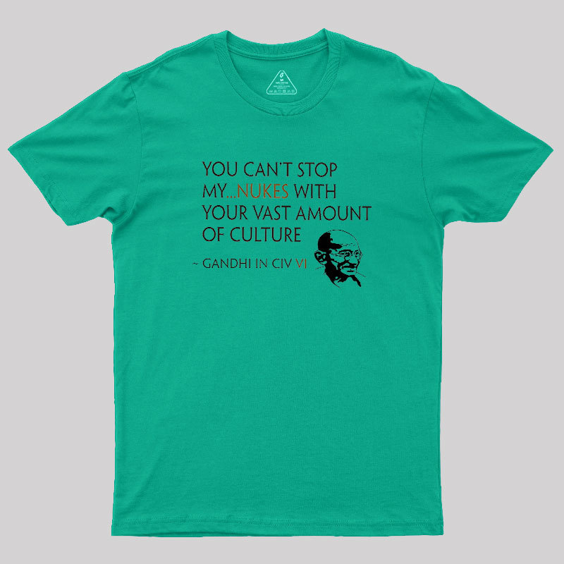Gandhi Style Civ VI Geek T-Shirt
