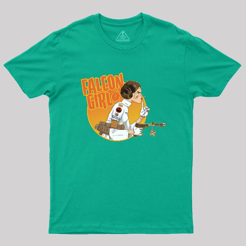 Leia Falcon Girl Geek T-Shirt