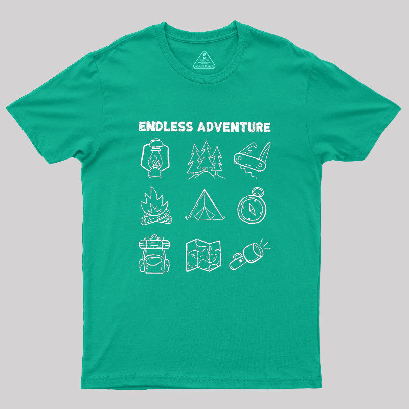 Endless Camping Adventure Geek T-Shirt