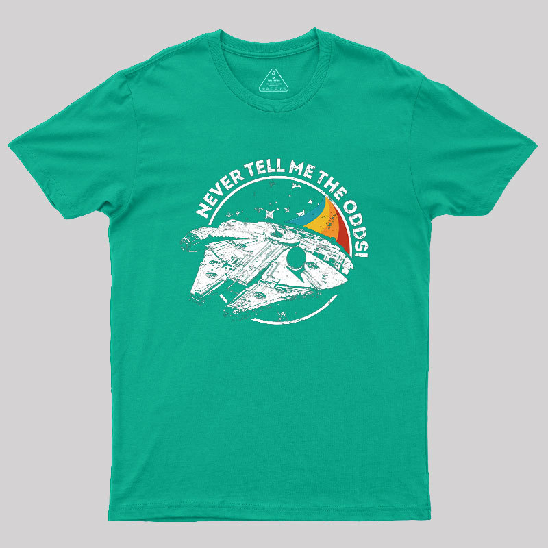 Never Tell Me the Retro Odds Geek T-Shirt