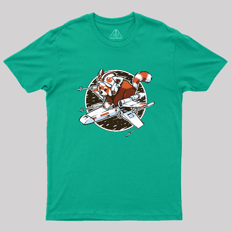 Red panda, Standing By Geek T-Shirt