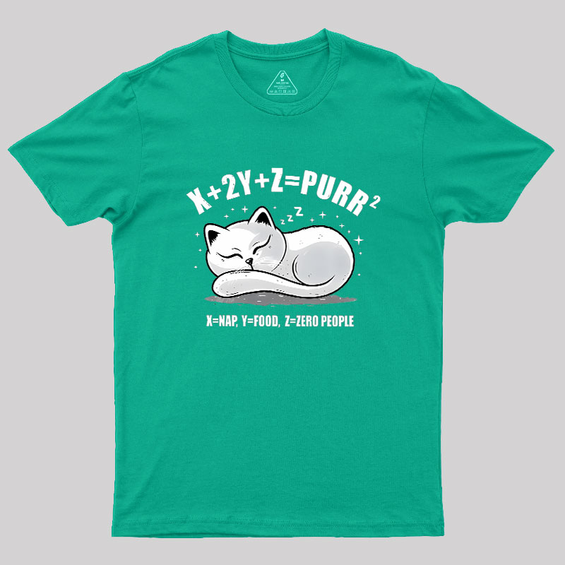 Purrfect Equation Geek T-Shirt