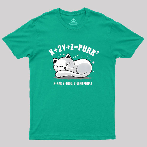 Purrfect Equation Geek T-Shirt