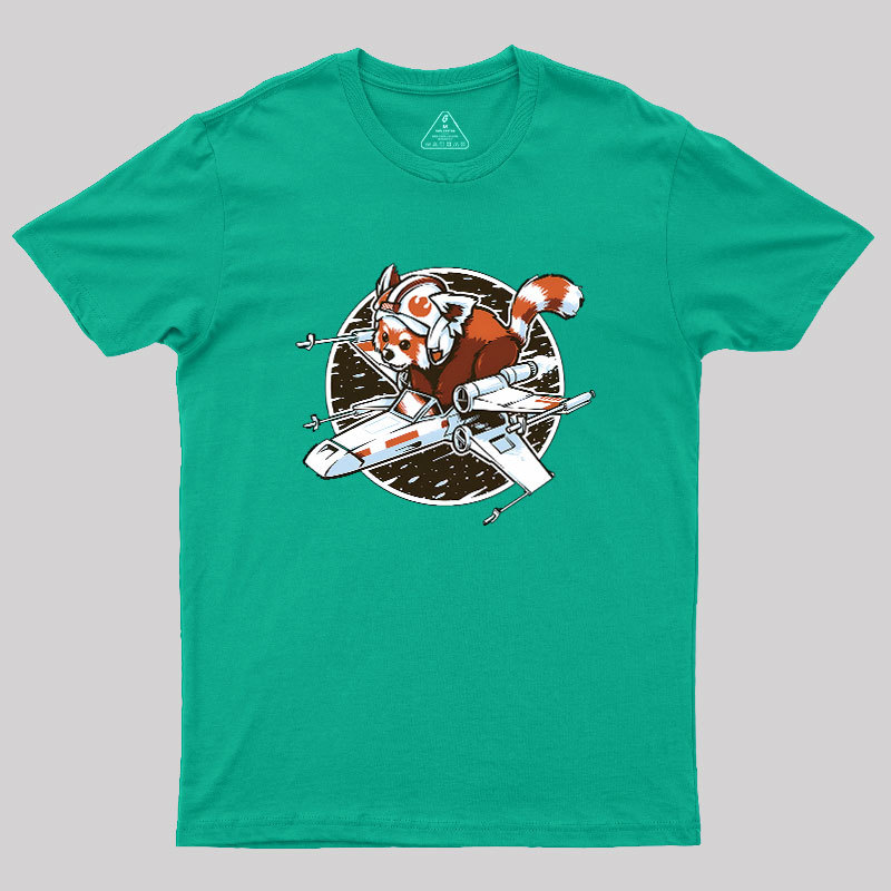 Red panda, Standing By Geek T-Shirt