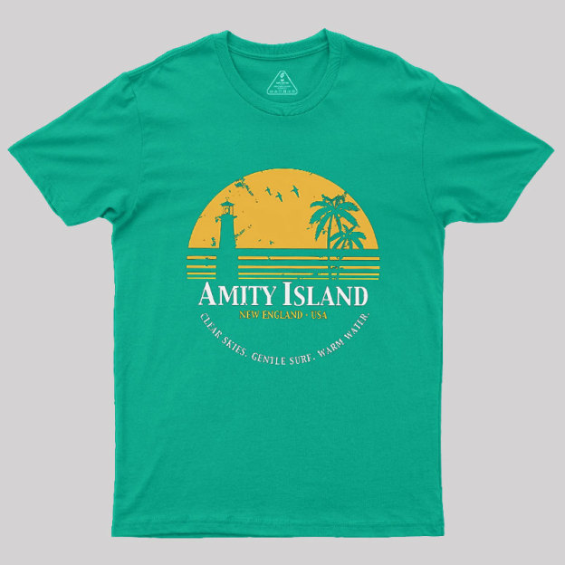 Jaws Inspired Amity Island Geek T-Shirt