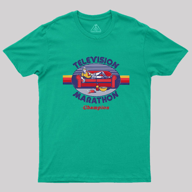 Television Marathon Champion Geek T-Shirt