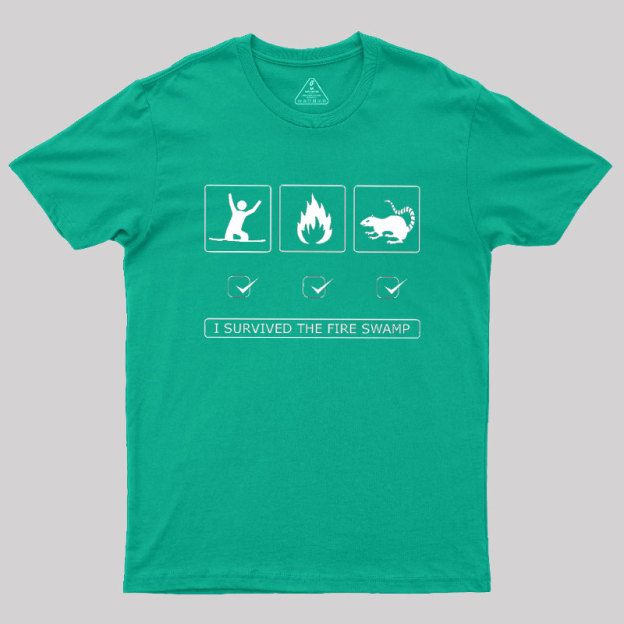 Hazards Of The Fire Swamp Geek T-Shirt