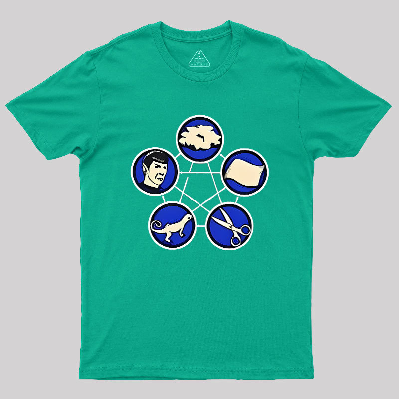 Rock Paper Scissors Lizard Geek T-Shirt